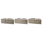 RockWall Large 6 in. x 17.5 in. x 7 in. Pecan Concrete Retaining Wall Block (48 Pcs. / 34.9 sq. ft. / Pallet)