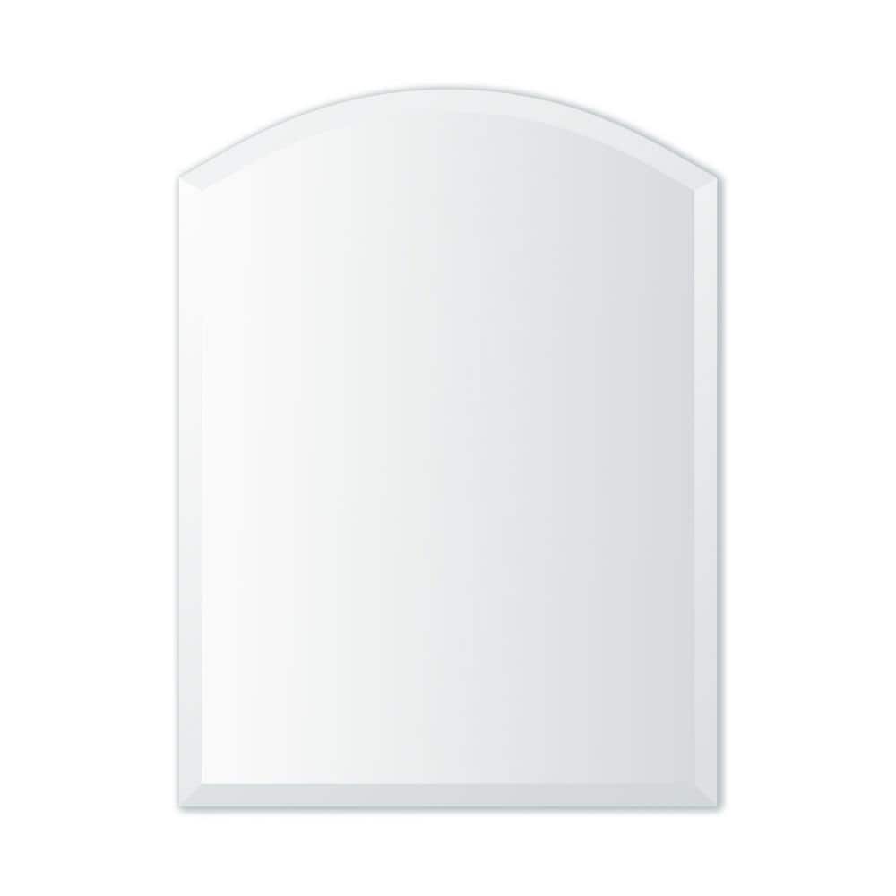 24" x 32" Frameless Arch-Top Beveled Vanity Mirror