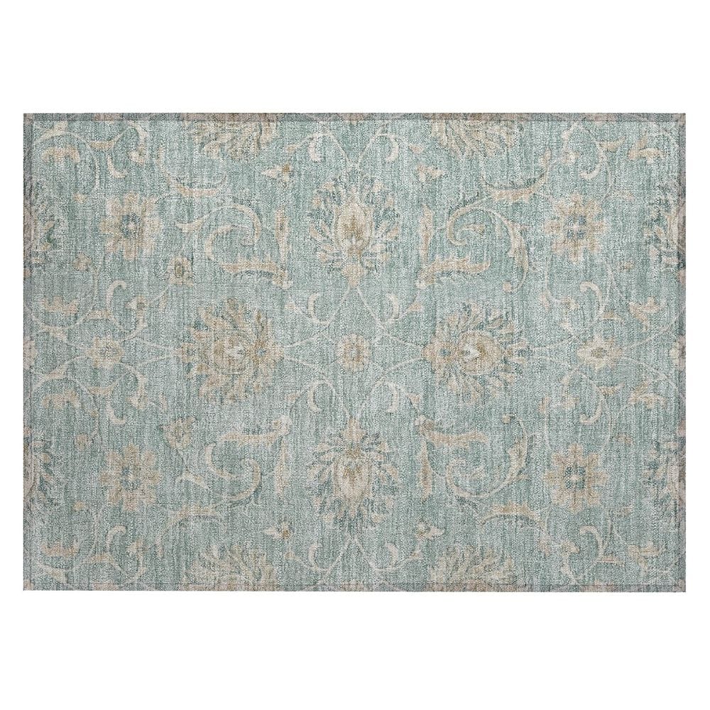 Chantille Machine Washable Indoor/Outdoor Abstract ACN2966 Sky 2 ft. x 3 ft. Accent Rug price history on PriceWatchPro