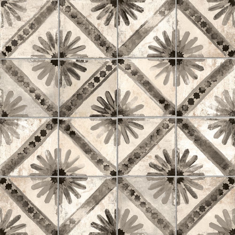 Merola Tile Harmonia Kings Marrakech Black 13 in. x 13 in. Ceramic
