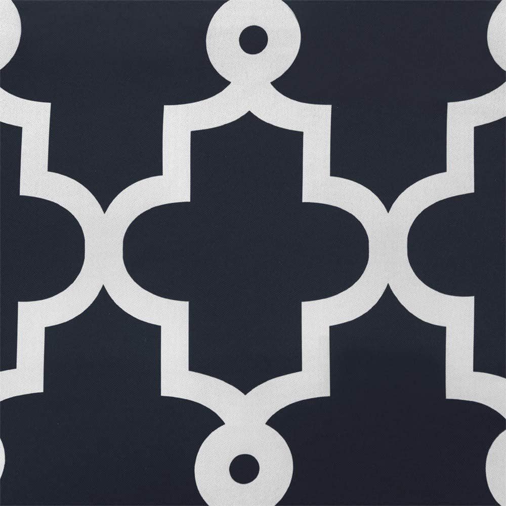Peacoat Blue Polyester Blackout Grommet Window Panels, 96" Length