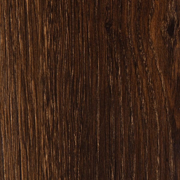 DuraDecor Take Home Sample - Polished Pro 6 in. W Truly Brown Glue-Down Luxury Vinyl Plank Flooring