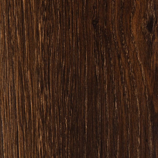 DuraDecor Take Home Sample-Polished Pro Truly Brown 20 MIL x 6 in. W Click Lock Waterproof Luxury Vinyl Plank Flooring