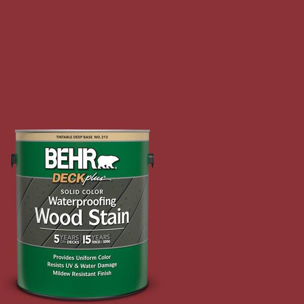 BEHR DECKplus 1 gal. #PPU2-03 Allure Solid Color Waterproofing Exterior Wood Stain