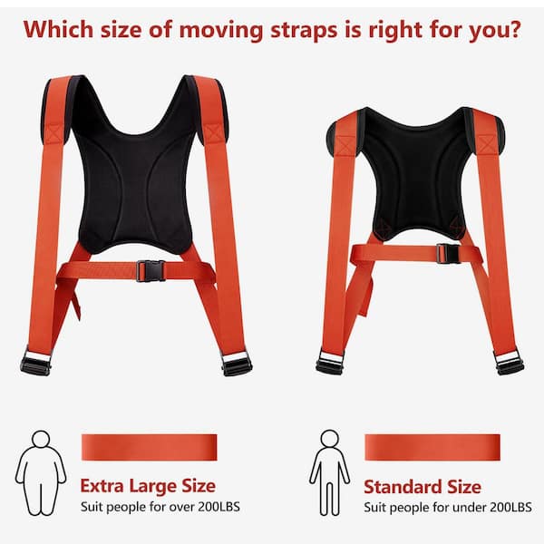 OGETFUUR 2-Person Standard Moving Straps, Lifting Straps Moving