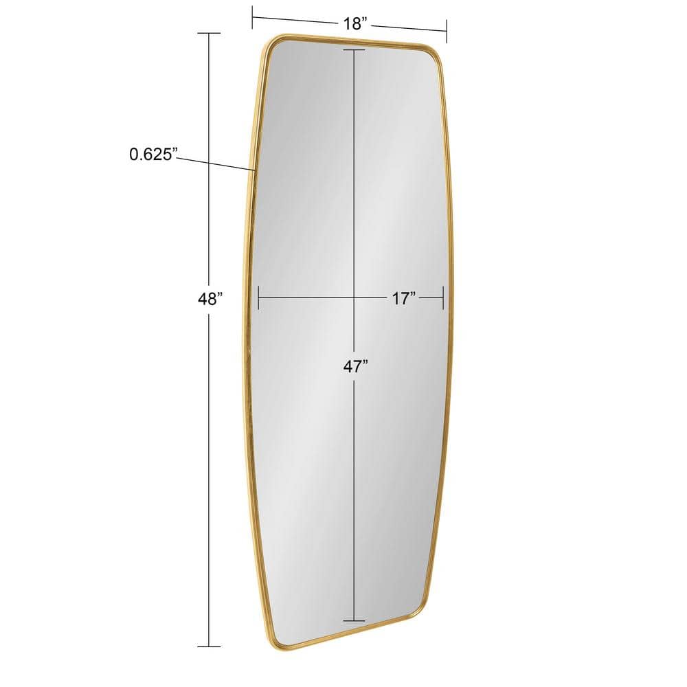 Elegant Gold Full-Length 18x48 Rectangular Wall Mirror