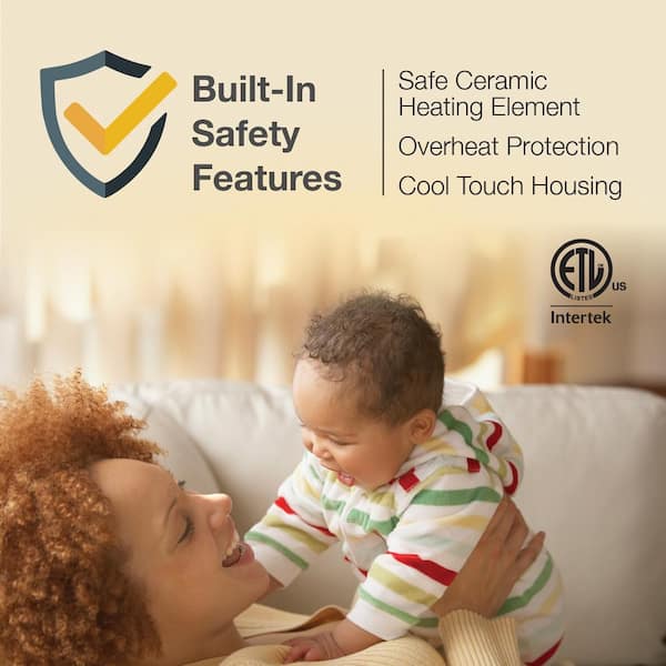 Lasko - 23 in. Electric Cyclonic Ceramic Console Heater with Remote