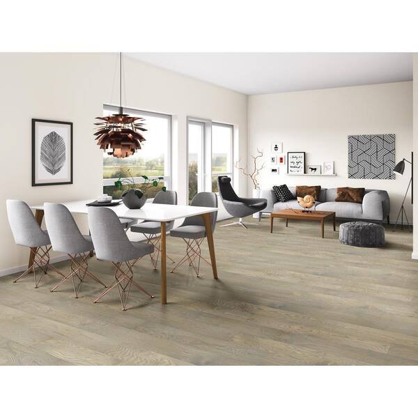 A&A Surfaces Woodridge Willrow Oak 0.28 in. x 6.5 in. Waterproof Wire Brushed Engineered Hardwood Flooring (21.67 sq. ft./case)