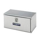 36 in Diamond Plate Aluminum Aluminum Underbody Truck Tool Box with mounting hardware and keys included, Silver