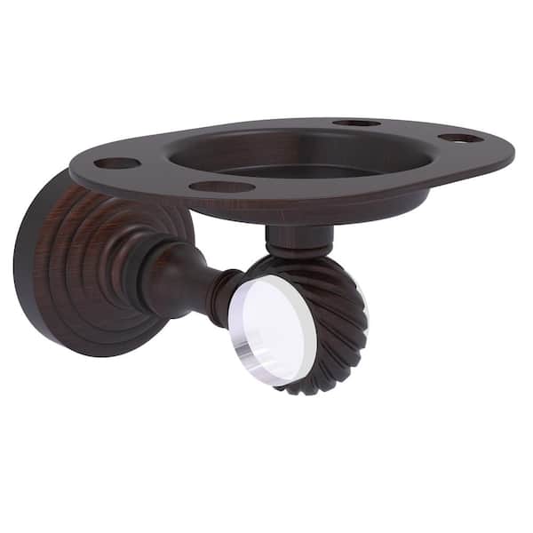 Allied Brass Pacific Grove Collection Tumbler and Toothbrush Holder with Twisted Accents in Venetian Bronze