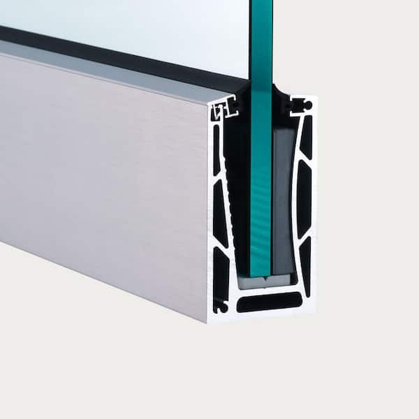 Rana 10 ft. Silver Aluminum Base Rail