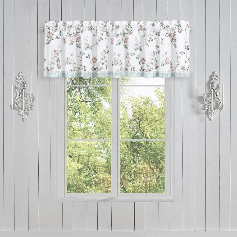 Rialto Sage Polyester Window Straight Valance 2743056STVAL - The Home Depot