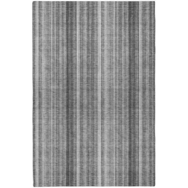 Dream Shag Premium Machine Washable Abstract ADS543 Gray 10 ft. x 14 ft. Area Rug
