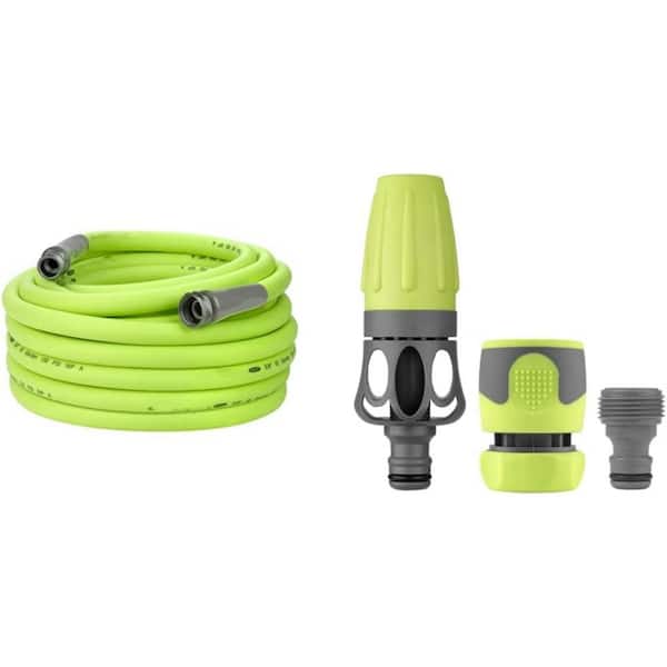 Unbranded Garden introduction hose 5/8 in. x 75 ft. L, Heavy Garden Hose with Nozzle Kit-Green