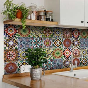 Multicolor AB2 12 in. x 12 in. Vinyl Peel and Stick Tile (24 Tiles, 24 sq.ft./Pack)