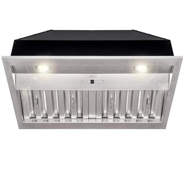Akicon 30 in. 3-Speeds 600CFM Ducted Insert/Built-in Range Hood, Ultra Quiet in Stainless Steel with Dimmable Warm White Lights