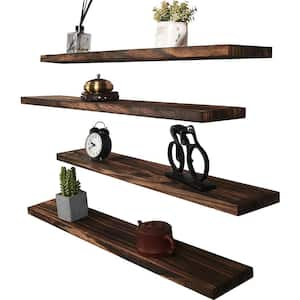 Cubilan 31 in. W x 7 in. D x 2 in. Composite Decorative Wall Shelf, Set ...