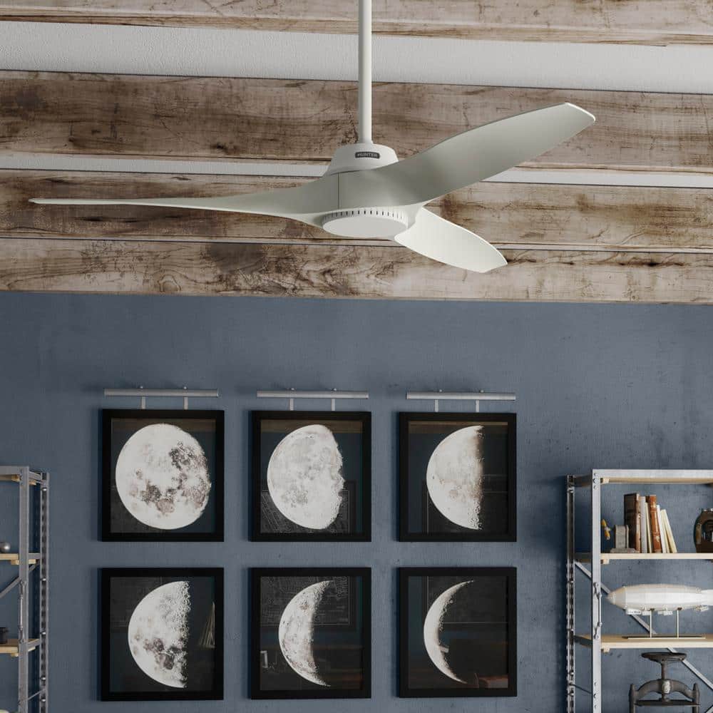 Mosley 52 in. Ceiling Fan White Indoor/Outdoor Fresh with Wall Control Included For Patios or Bedrooms price history on PriceWatchPro