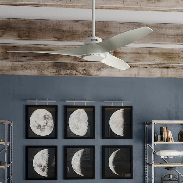 Mosley 52 in. Ceiling Fan White Indoor/Outdoor Fresh with Wall Control Included For Patios or Bedrooms