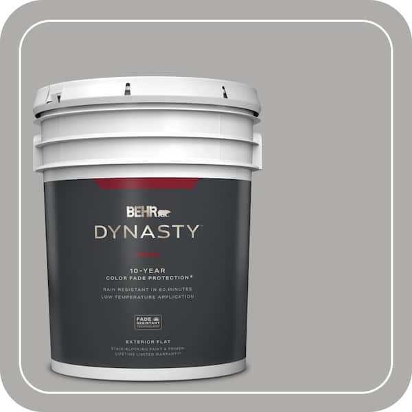 BEHR DYNASTY 5 gal. Home Decorators Collection #HDC-NT-27A Soft Pebble Flat Exterior Stain-Blocking Paint & Primer