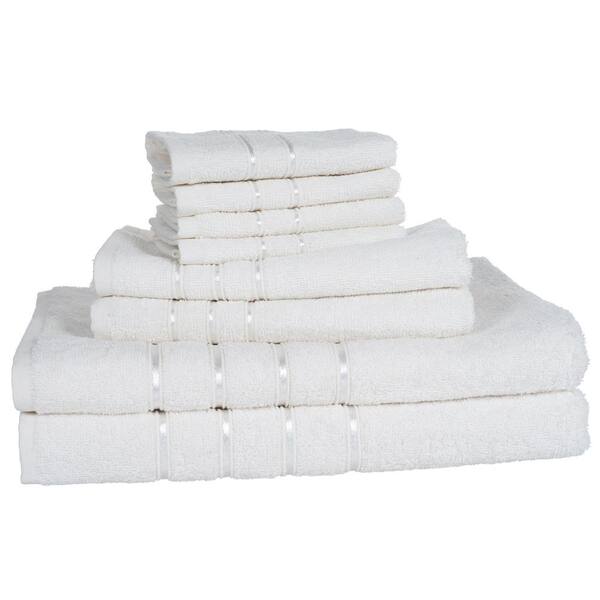 white bath towel sets