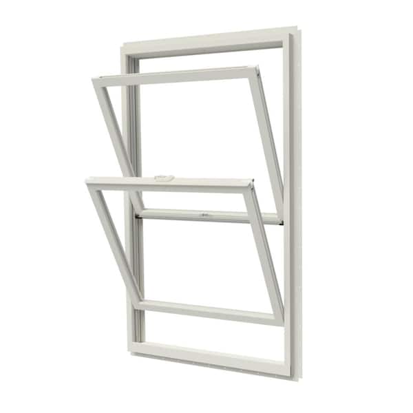 35-1/2 in. x 35-1/2 in. 100 Series White Double-Hung Composite Window with White Int, Low-E Glass and White Hardware