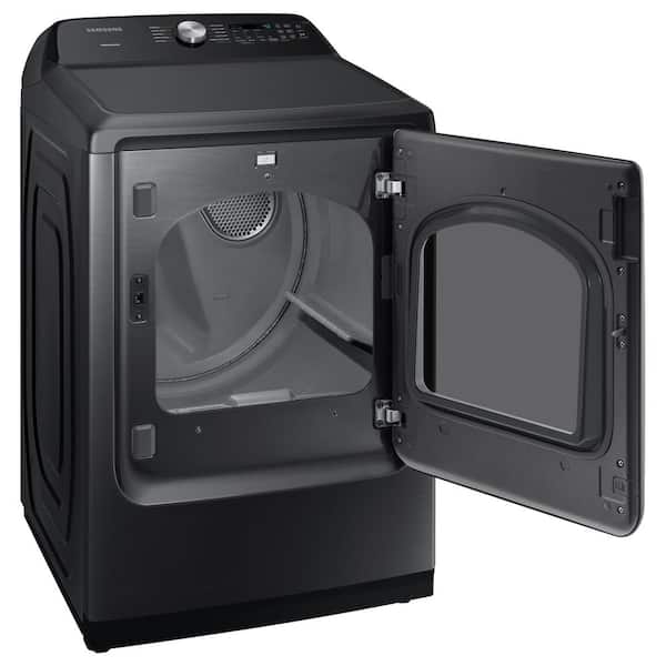 7.4 cu.ft. Electric vented Dryer with Sensor Dry in Brushed Black