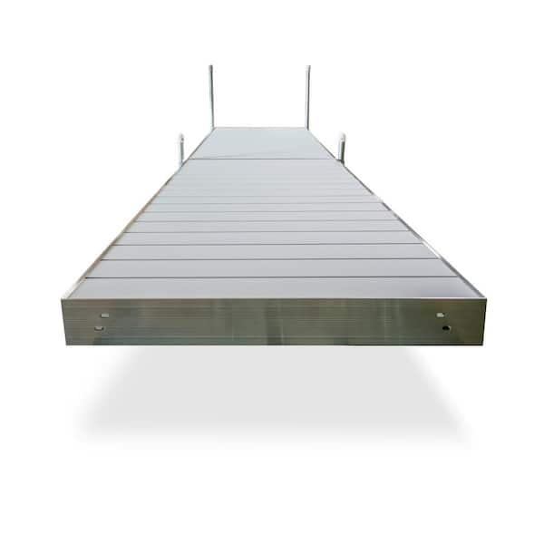 Tommy Docks 16 ft. L Straight Aluminum Frame with Aluminum Decking Platinum Series Complete Dock Package