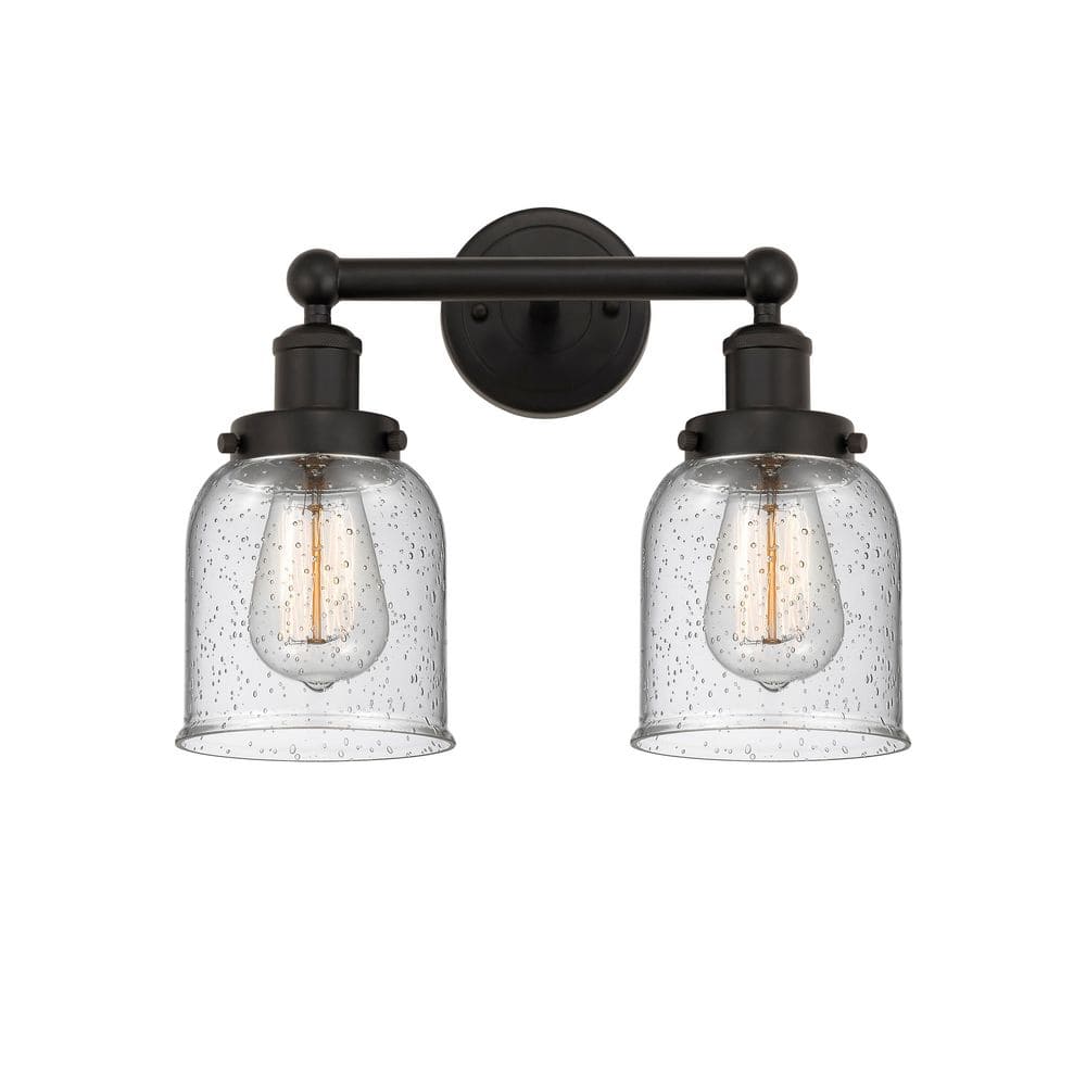 Bell 15.5 in. 2-Light Oil Rubbed Bronze Vanity Light with Glass Shade price history on PriceWatchPro