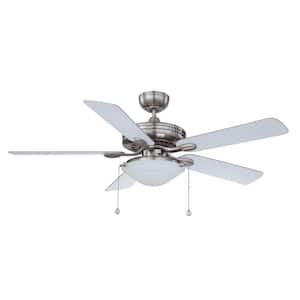 52 in. Satin Nickel Ceiling Fan