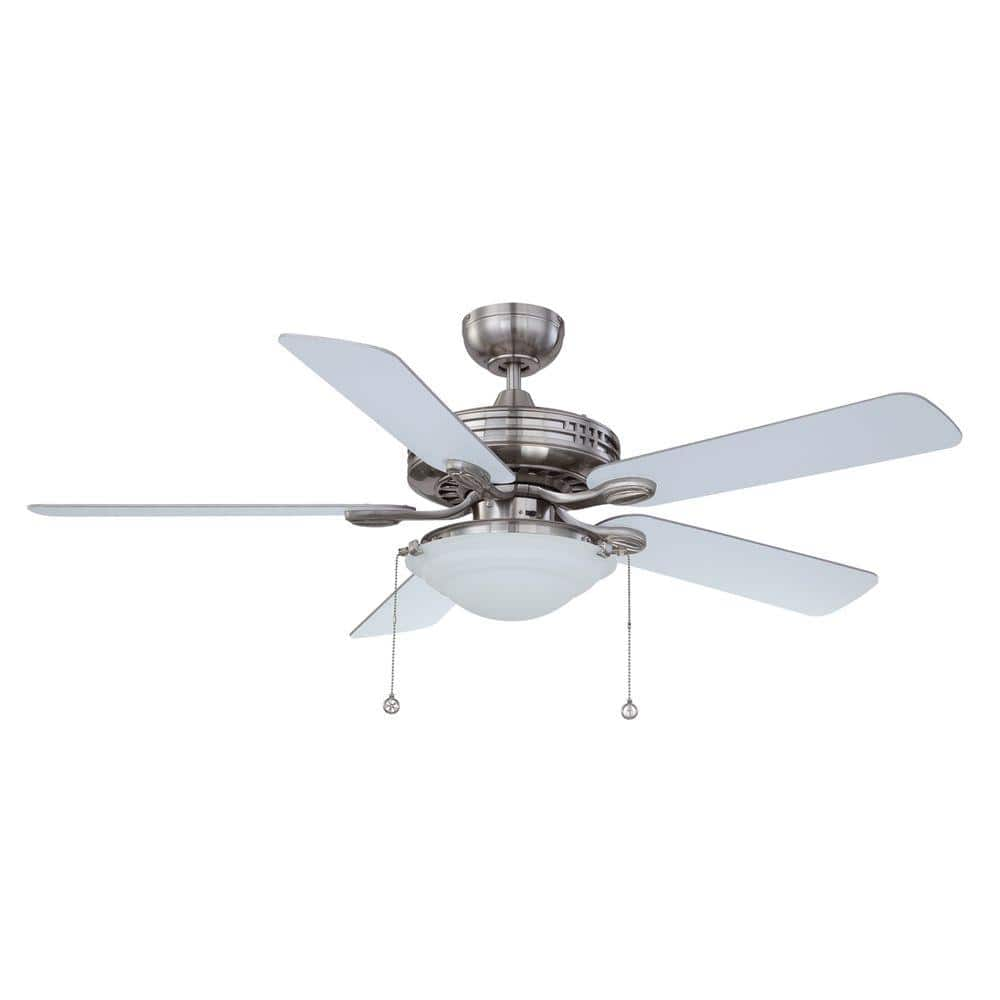 Designers Choice Collection 52 In Satin Nickel Ceiling Fan Ac18552 Sn The Home Depot