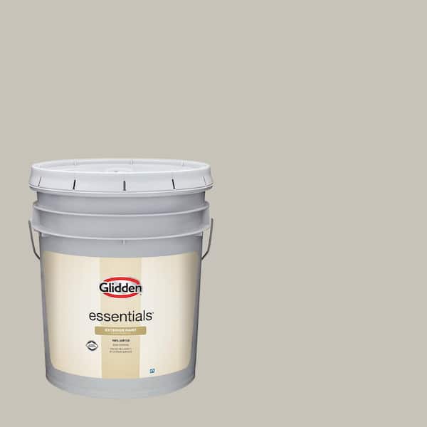 Glidden Jack Rabbit Glidden Essentials 5 gal. PPG0999-2 Rabbit's Ear Satin Exterior Paint ...