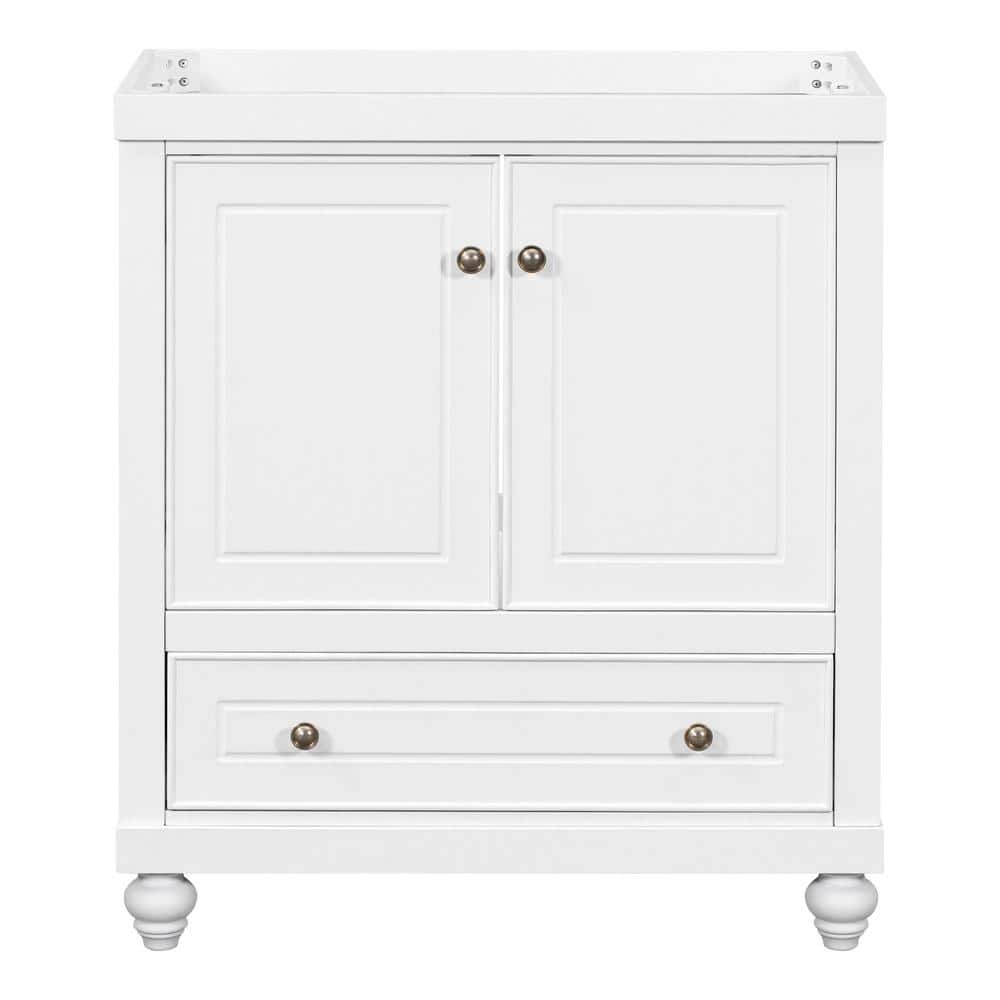 30 in. W x 18 in. D x 33.9 in. H Bath Vanity Cabinet without Top in White w
