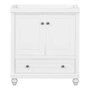 30 in. W x 18 in. D x 33.9 in. H Bath Vanity Cabinet without Top in White with 2-Door Shelves and 1-Drawer