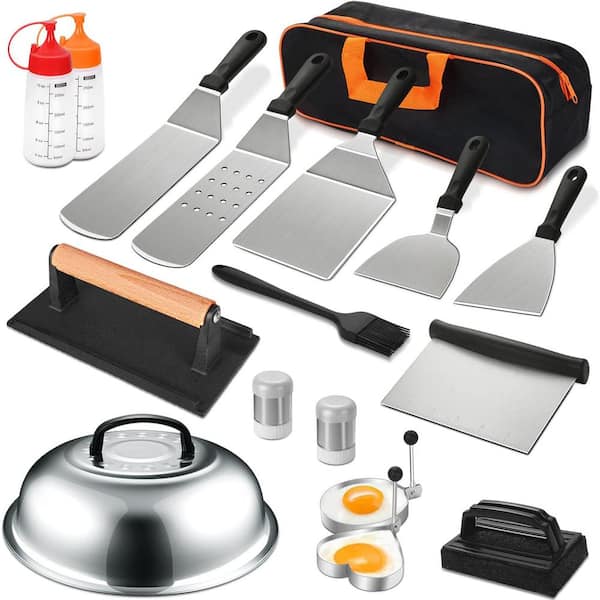 18-Piece Flat Grill Cover Accessory Set