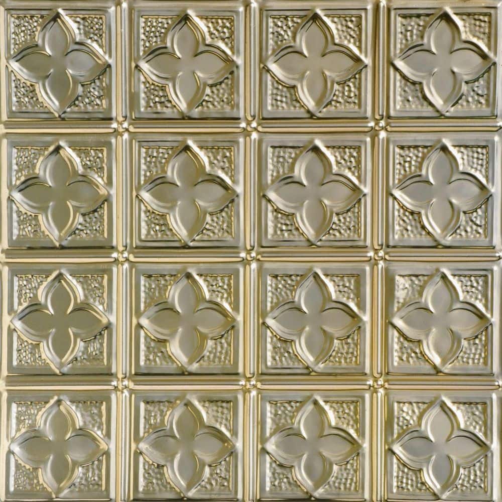 Clover Gold Nugget 2 ft. x 2 ft. Decorative Nail Up Tin Ceiling Tile (24 sq. ft./case) price history on PriceWatchPro