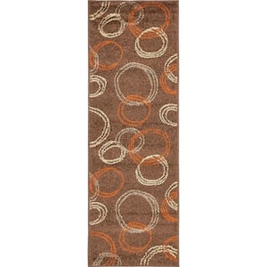 Autumn Cornucopia Brown 2' 0 x 6' 0 Runner Rug