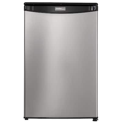 Designer 4.4 cu. Ft. Mini Fridge in Stainless Steel without Freezer