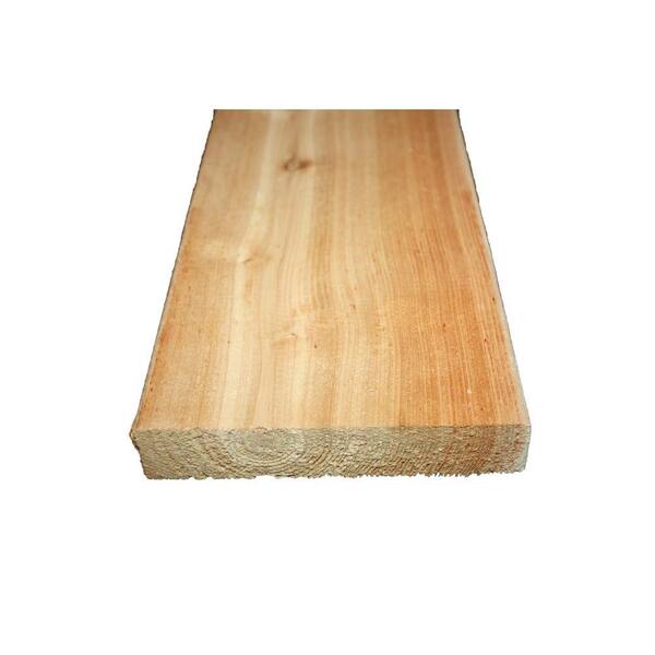 Unbranded 5/4 in. x 6 in. x 10 ft. Premium Kiln Dried Cedar Lumber