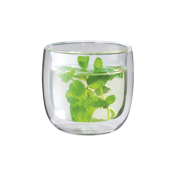 Sorrento 2-pc Double-Wall Glass Tea Cup Set