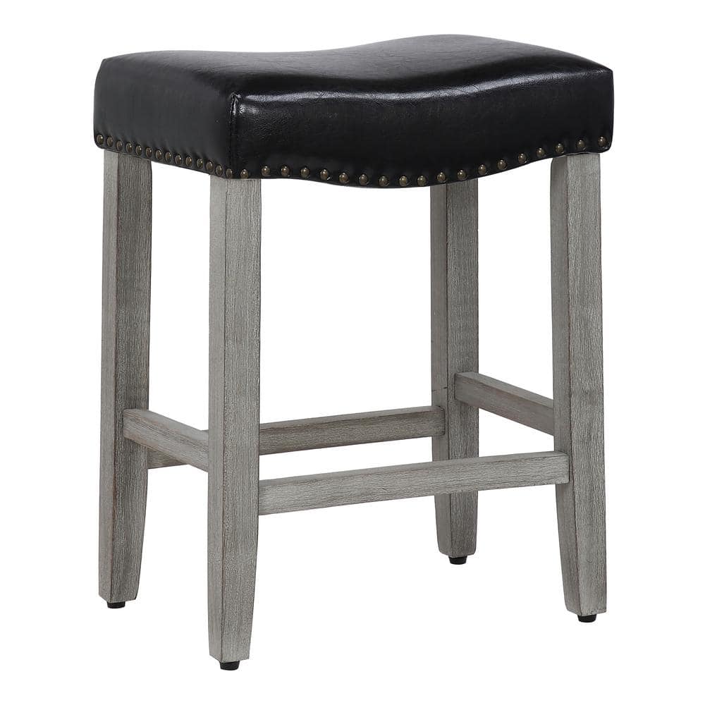 WESTINFURNITURE Jameson 24 in Counter Height Antique Gray