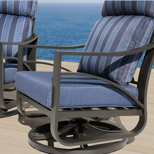 Nuu Garden Jarvis 2-Piece Aluminum Swivel Outdoor Rocking