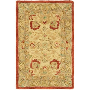 Anatolia Beige/Rust 3 ft. x 5 ft. Border Area Rug