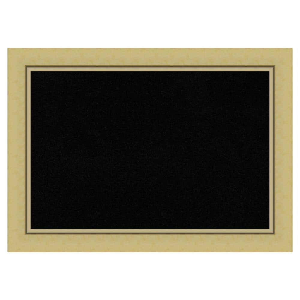 Amanti Art Landon Gold Framed Black Corkboard 42 in. x 30 in. Bulletine ...