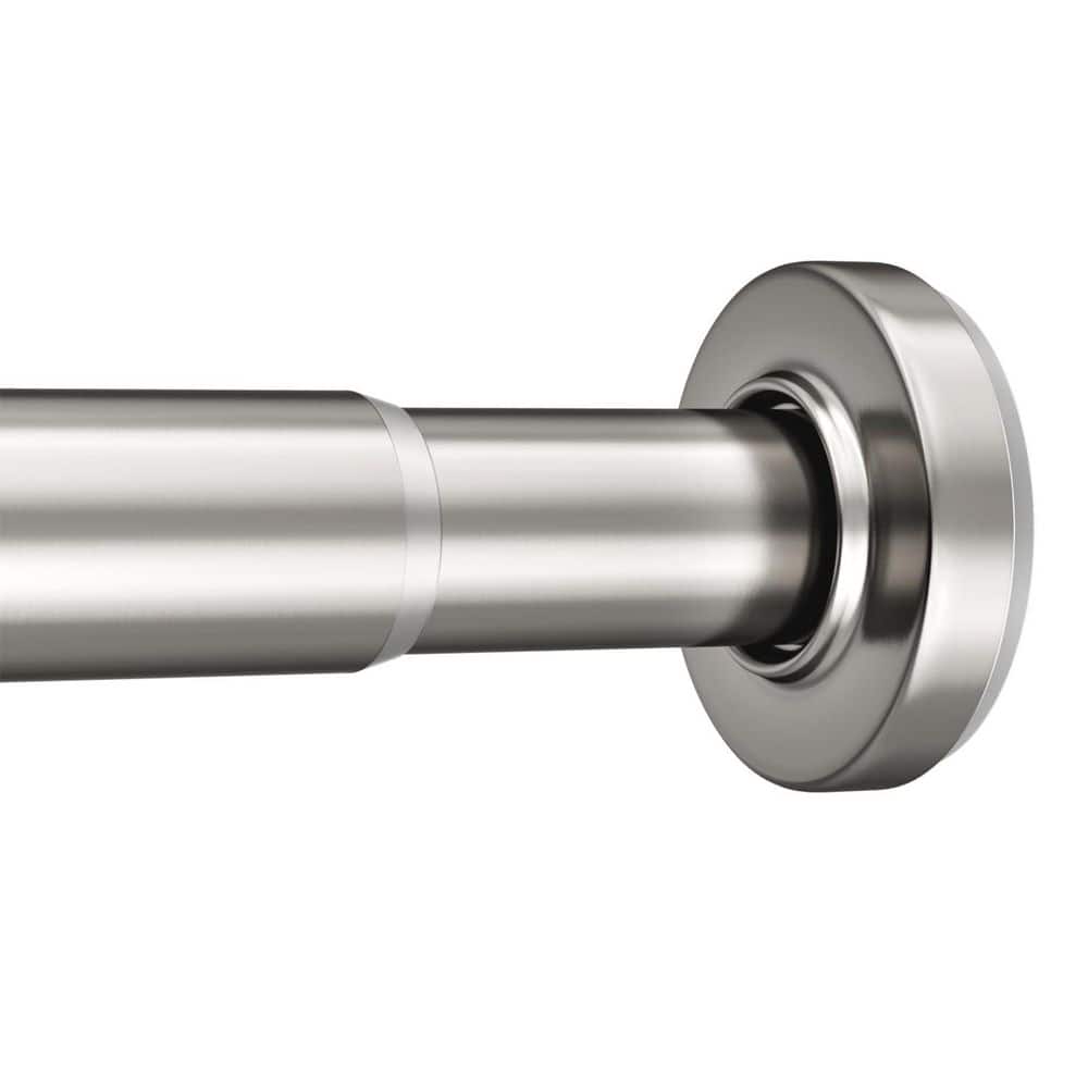 31-75 in. Iron Adjustable Tension Shower Curtain Rod with Segmented Installation, Rust Resistant Nickel Finish price history on PriceWatchPro
