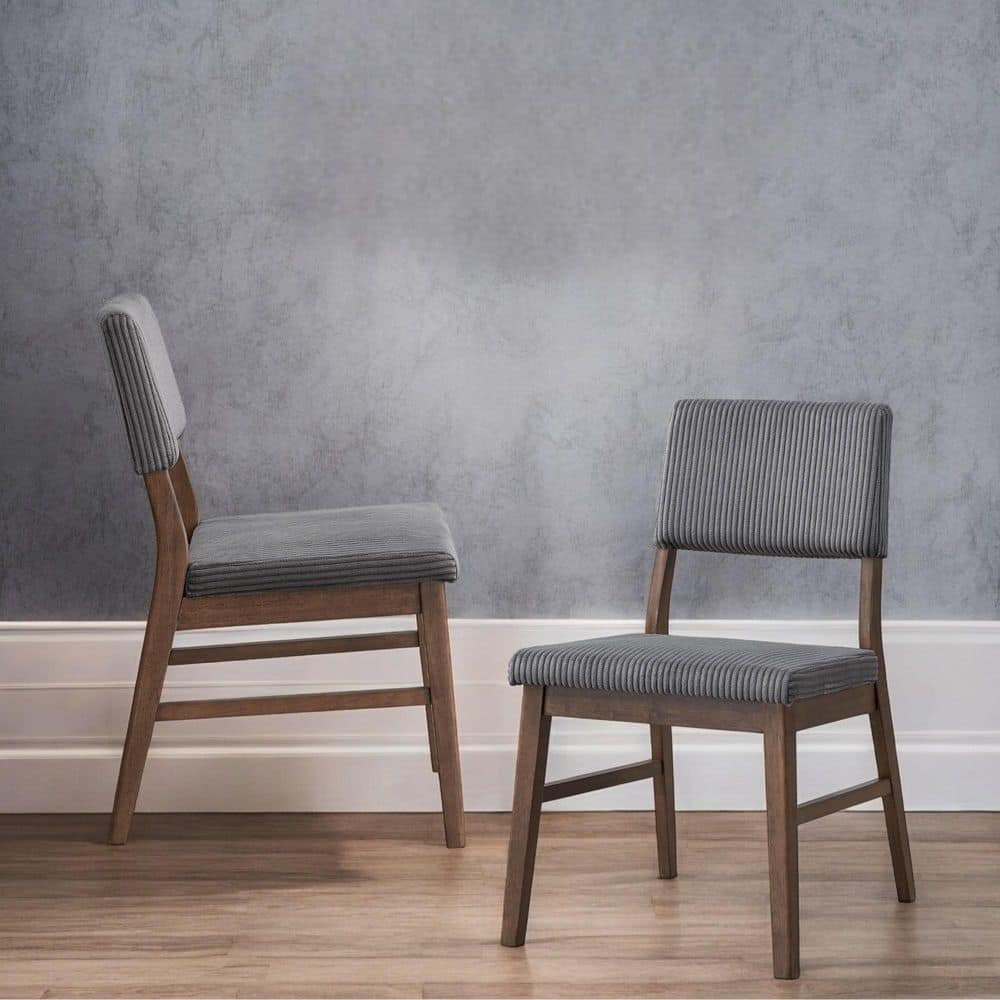 Seda Gray Cotton Side Chair Set of 2 with No Additional Features price history on PriceWatchPro