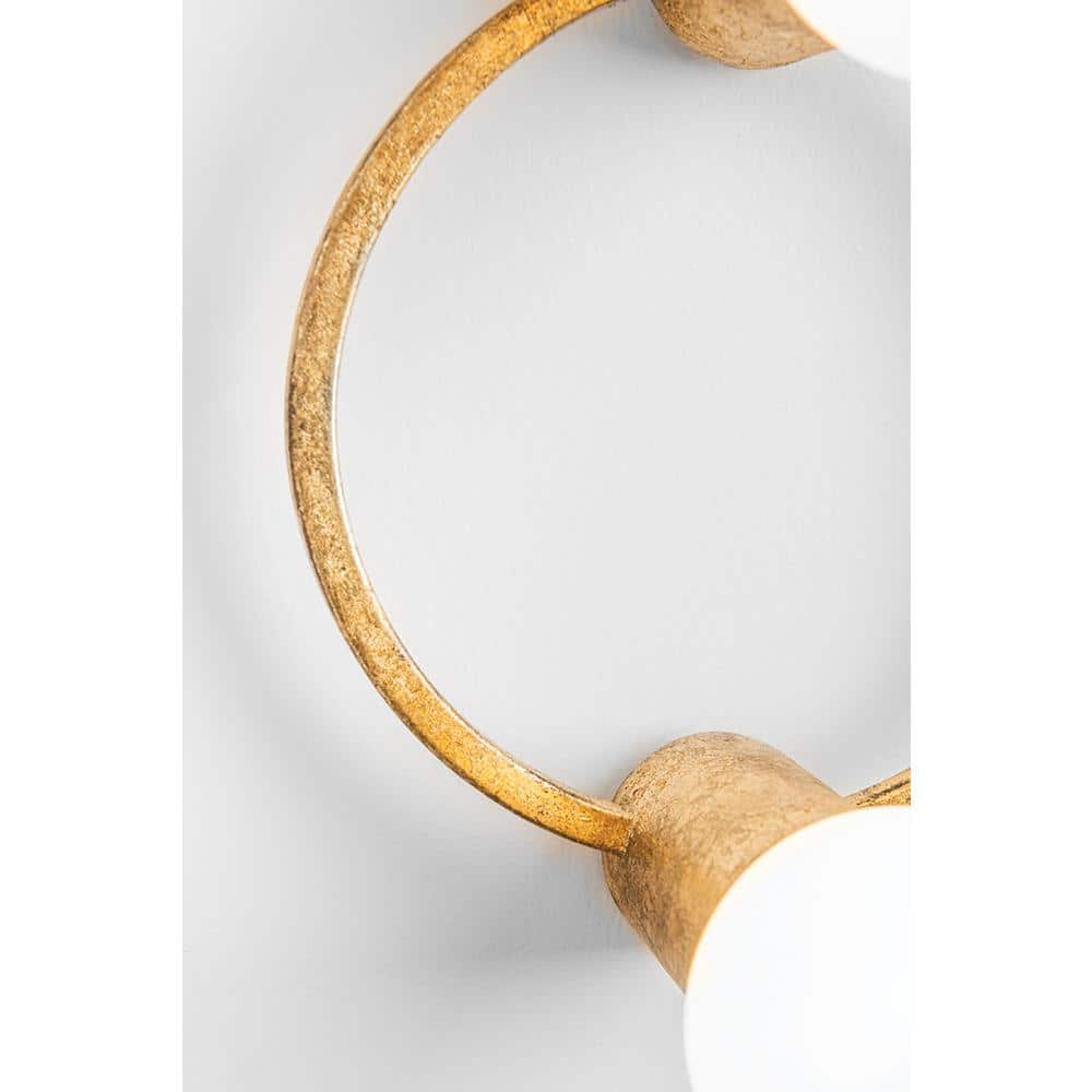 MITZI HUDSON VALLEY LIGHTING Hope 8-Light Gold Leaf Semi-Flush Mount MITZI HUDSON VALLEY LIGHTING Hope 8-Light Gold Leaf Semi-Flush Mount - 3