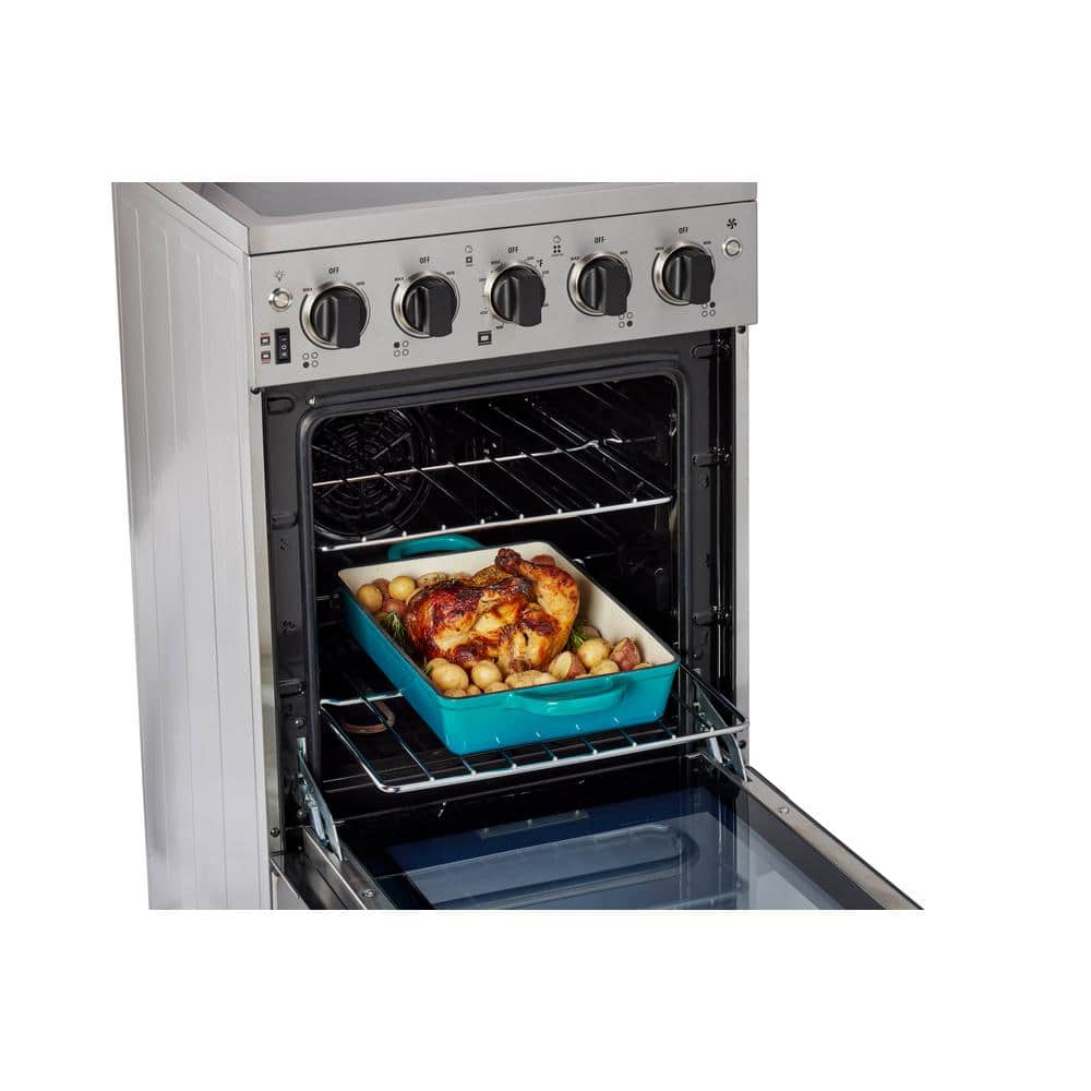 Prestige 20" Stainless Steel Freestanding Electric Range with Convection Oven
