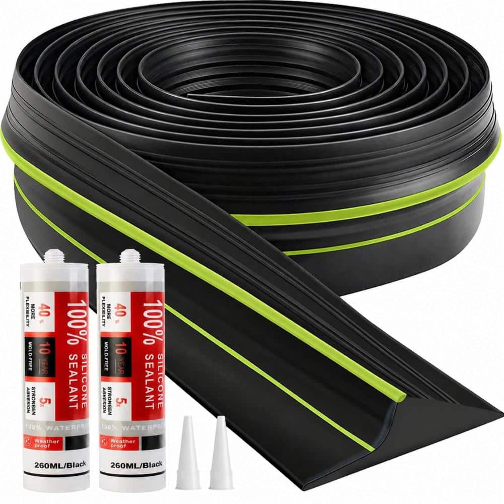 20FT Garage Door Threshold Seal Strip, Waterproof Rubber Weather Stripping for Bottom, Green, 2 Adhesive Strips price history on PriceWatchPro
