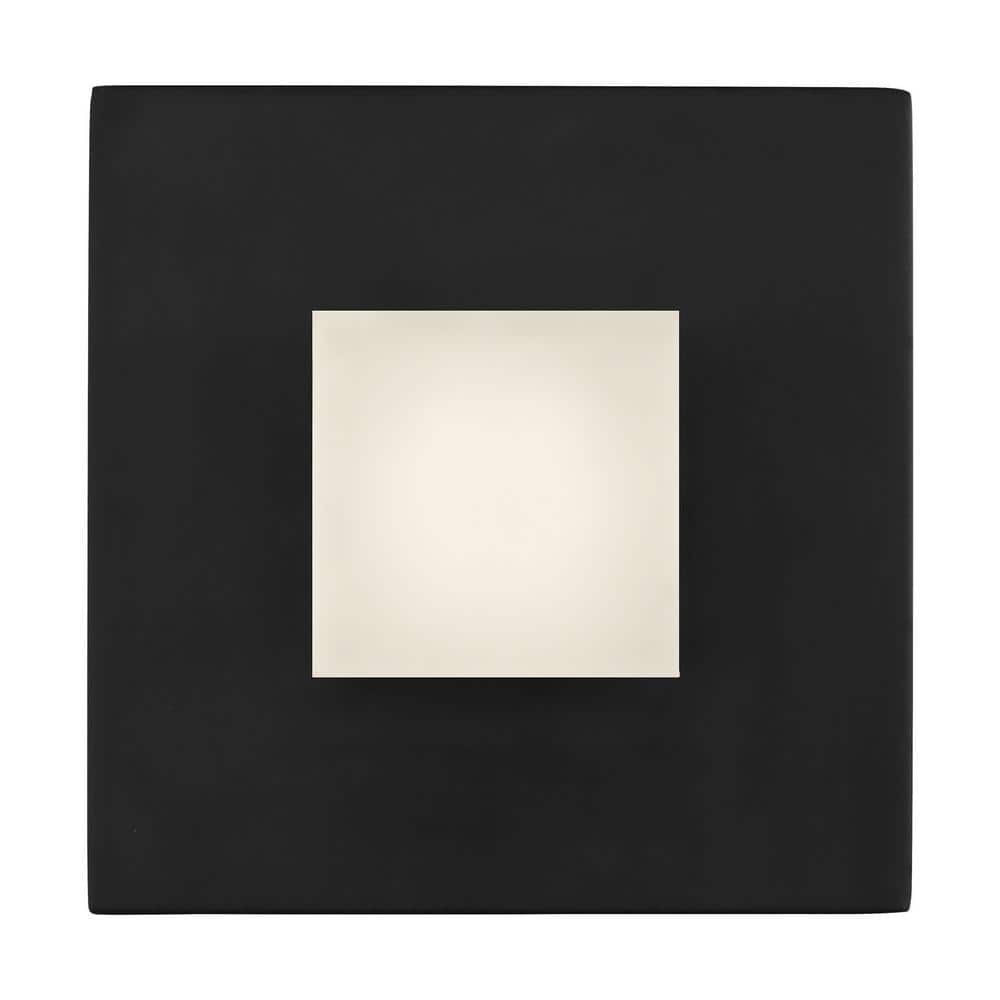 Brander Modern 1-Light Midnight Black Dimmable Wall Sconce with Frosted Acrylic Shade price history on PriceWatchPro
